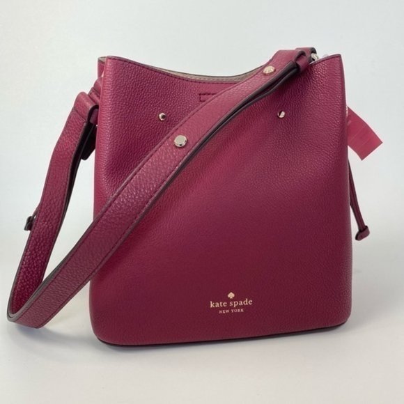 Kate Spade Marti Shoulder Crossbody Bucket Bag in Blackberry Preserve - Picture 5 of 13